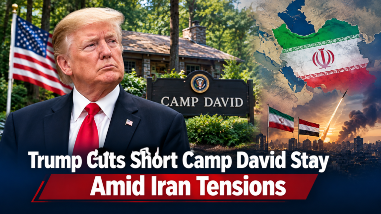 Trump Cuts Short Camp David Stay Amid Iran Tensions Trump Cuts Short Camp David Stay Amid Iran Tensions