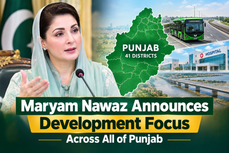 Maryam Nawaz Announces Development Focus Across Punjab Maryam Nawaz announces development focus across all of Punjab